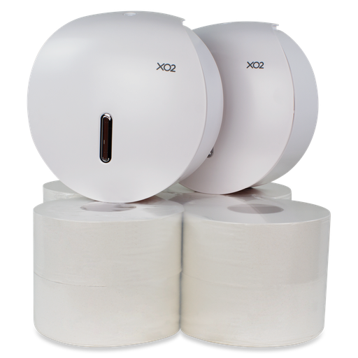 XO2® Jumbo Commercial Toilet Paper Roll Dispenser Starter Kit